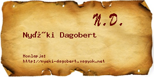 Nyéki Dagobert névjegykártya